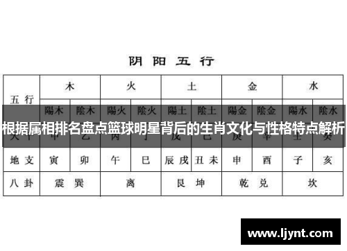 根据属相排名盘点篮球明星背后的生肖文化与性格特点解析